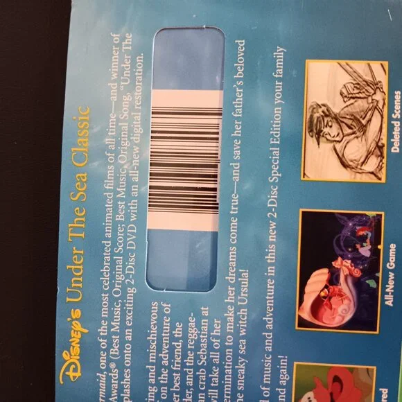 DISNEY THE LITTLE MERMAID AND LITTLE MERMAID II DVD - Picture 9 of 9